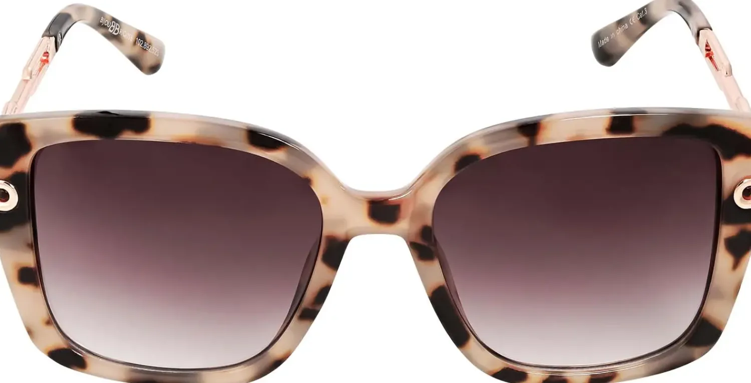 Bijou Brigitte Damen-Sonnenbrillen|Sonnenbrillen Schwarz>Sonnenbrille - Rose Chain schwarz, braun