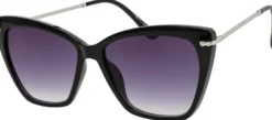 Bijou Brigitte Damen-Sonnenbrillen|Sonnenbrillen Schwarz>Sonnenbrille - Sharp Black schwarz, silber