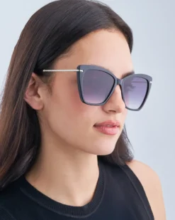 Bijou Brigitte Damen-Sonnenbrillen|Sonnenbrillen Schwarz><noscript><img width=