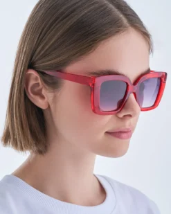 Bijou Brigitte Damen-Sonnenbrillen|Bunte Sonnenbrillen>Sonnenbrille - Spicy Red rot