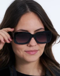 Bijou Brigitte Damen-Sonnenbrillen|Sonnenbrillen Schwarz>Sonnenbrille - Square Black schwarz