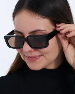 Bijou Brigitte Damen-Sonnenbrillen|Sonnenbrillen Schwarz><noscript><img width=