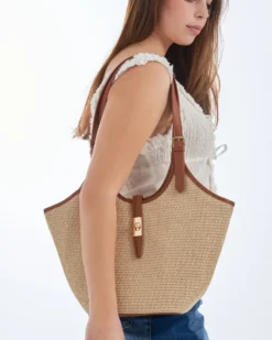Bijou Brigitte Handtaschen>Tasche - Beige Straw beige, braun