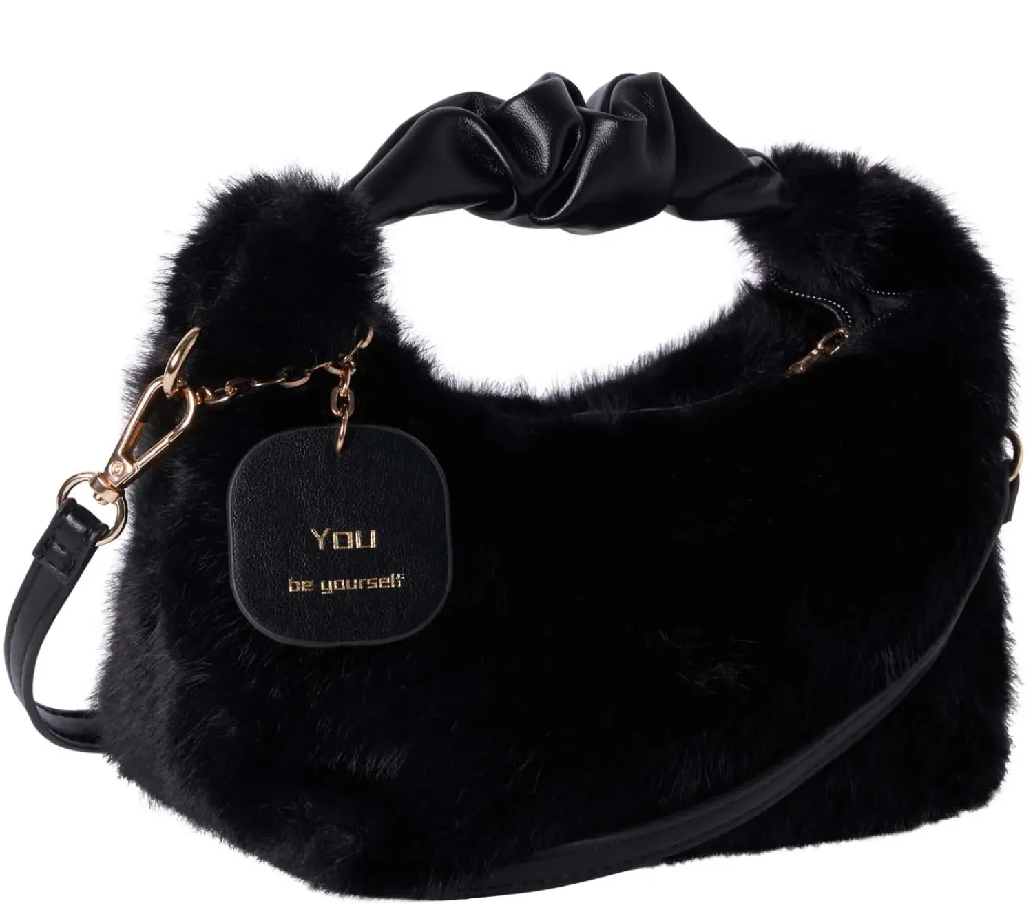 Bijou Brigitte Handtaschen>Tasche - Black Fur schwarz