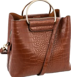 Bijou Brigitte Handtaschen>Tasche - Brown Croco braun