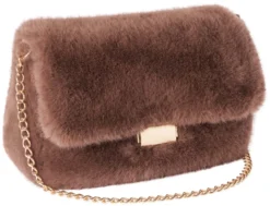 Bijou Brigitte Handtaschen|Kleine Taschen>Tasche - Chocolate Fur braun