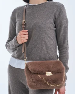 Bijou Brigitte Handtaschen|Kleine Taschen>Tasche - Chocolate Fur braun