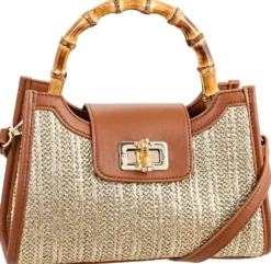 Bijou Brigitte Handtaschen|Kleine Taschen>Tasche - Golden Bamboo braun, gold