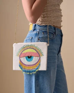 Bijou Brigitte Handtaschen|Clutches>Tasche - Mystic Eye beige, mehrfarbig