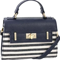 Bijou Brigitte Handtaschen|Maritimer Schmuck>Tasche - Ocean Stripes weiß, blau