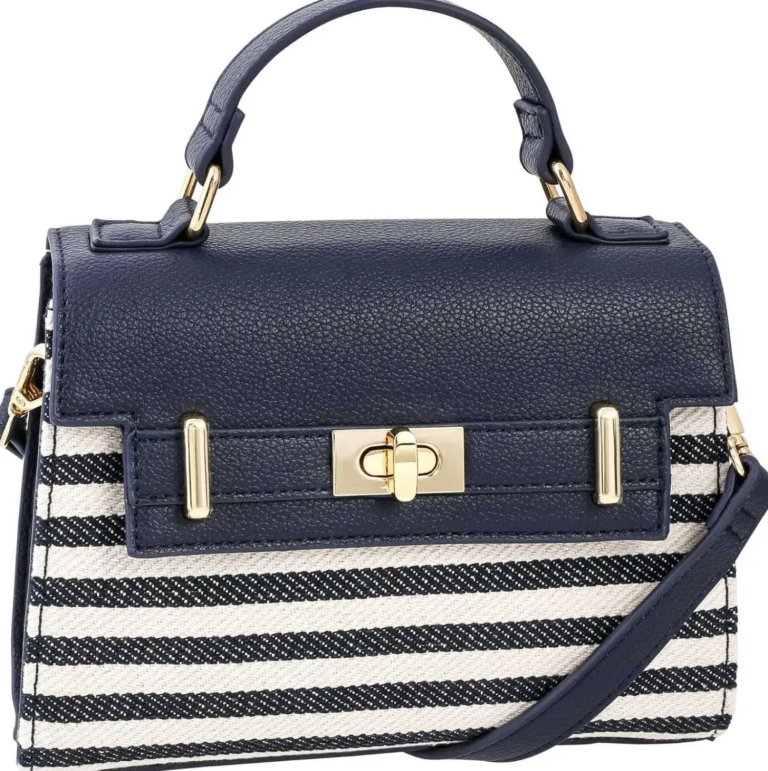 Bijou Brigitte Handtaschen|Maritimer Schmuck>Tasche - Ocean Stripes weiß, blau