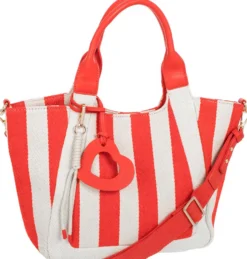 Bijou Brigitte Handtaschen>Tasche - Red Stripes beige, rot