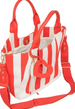 Bijou Brigitte Handtaschen>Tasche - Red Stripes beige, rot