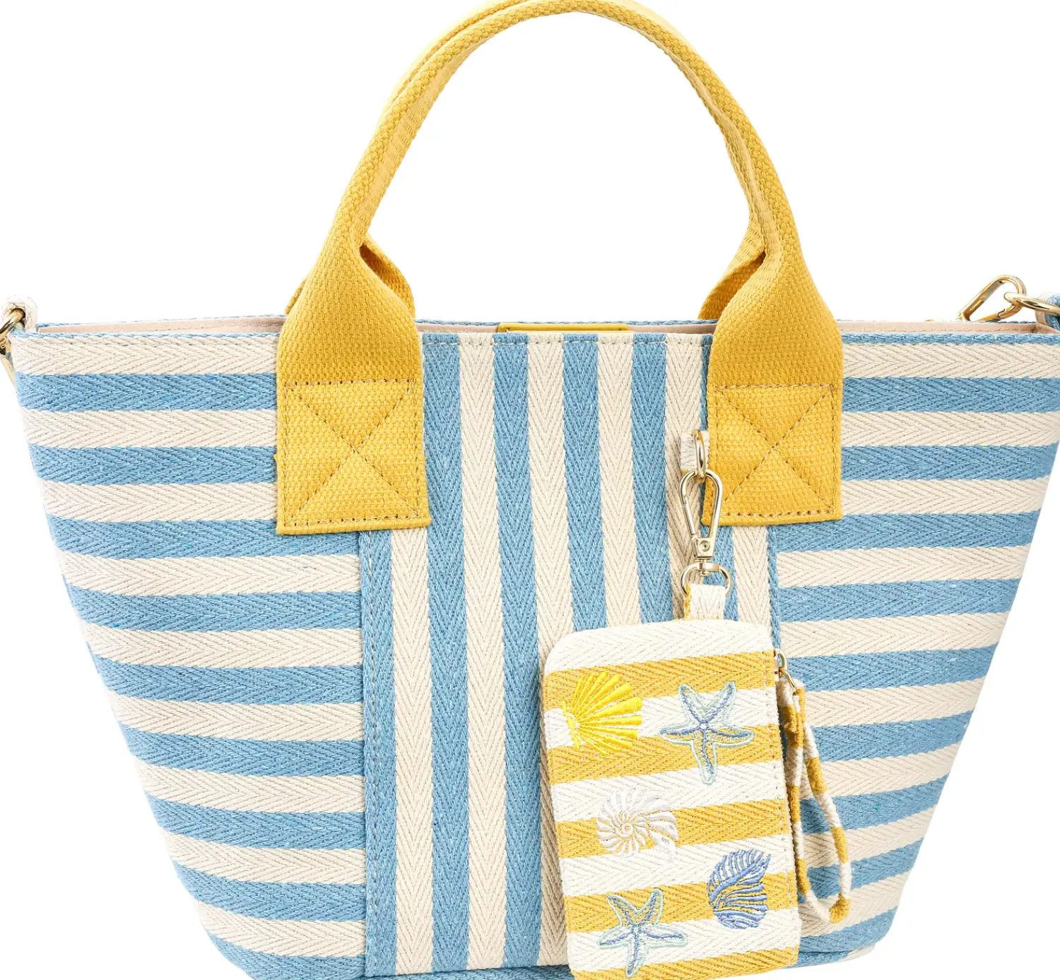 Bijou Brigitte Handtaschen>Tasche - Summer Stripes weiß, blau, gelb