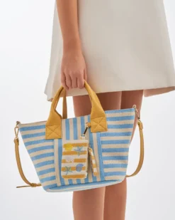 Bijou Brigitte Handtaschen>Tasche - Summer Stripes weiß, blau, gelb