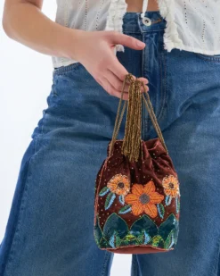 Bijou Brigitte Handtaschen|Kleine Taschen>Tasche - Velvet Sunflower mehrfarbig