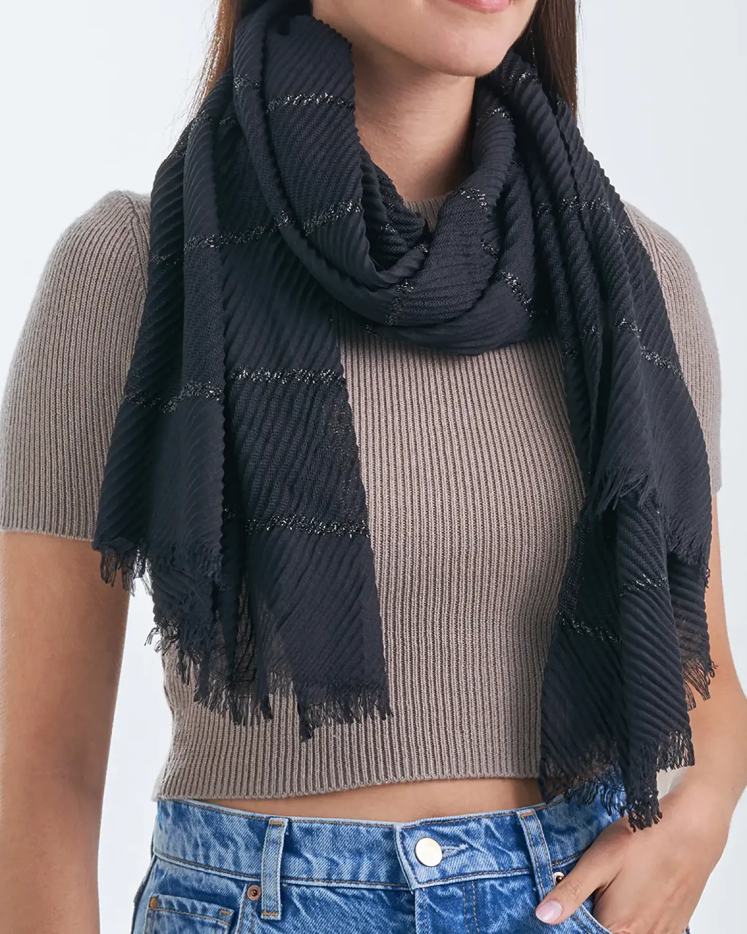 Bijou Brigitte Halstücher>Tuch - Black Grace schwarz