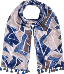 Bijou Brigitte Halstücher>Tuch - Blue Aztec blau