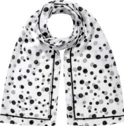 Bijou Brigitte Halstücher|Seidentücher>Tuch - Classic Polka schwarz, weiß