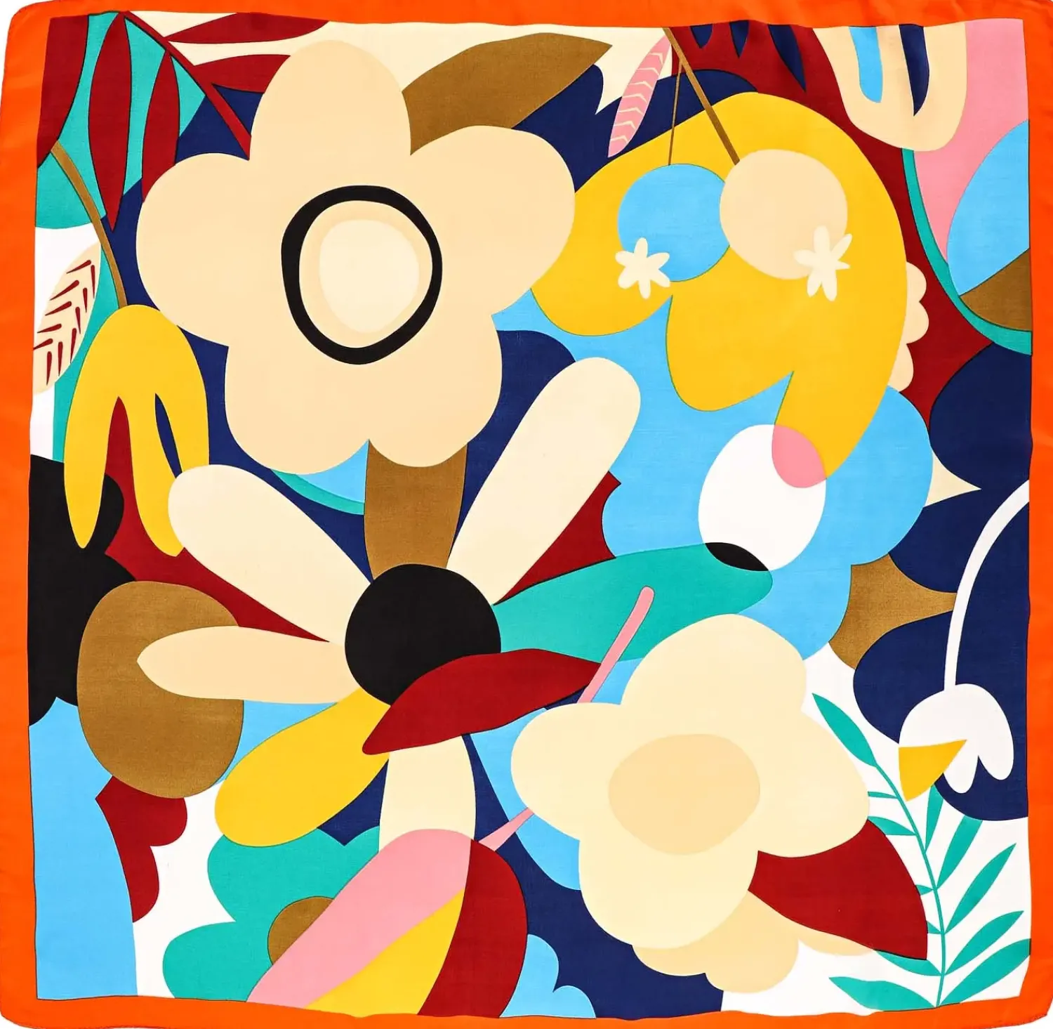Bijou Brigitte Bandanas|Halstücher>Tuch - Colorful Flowers mehrfarbig