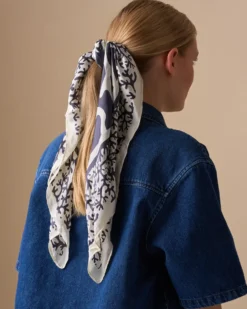 Bijou Brigitte Bandanas|Halstücher>Tuch - Coral Breeze schwarz, weiß