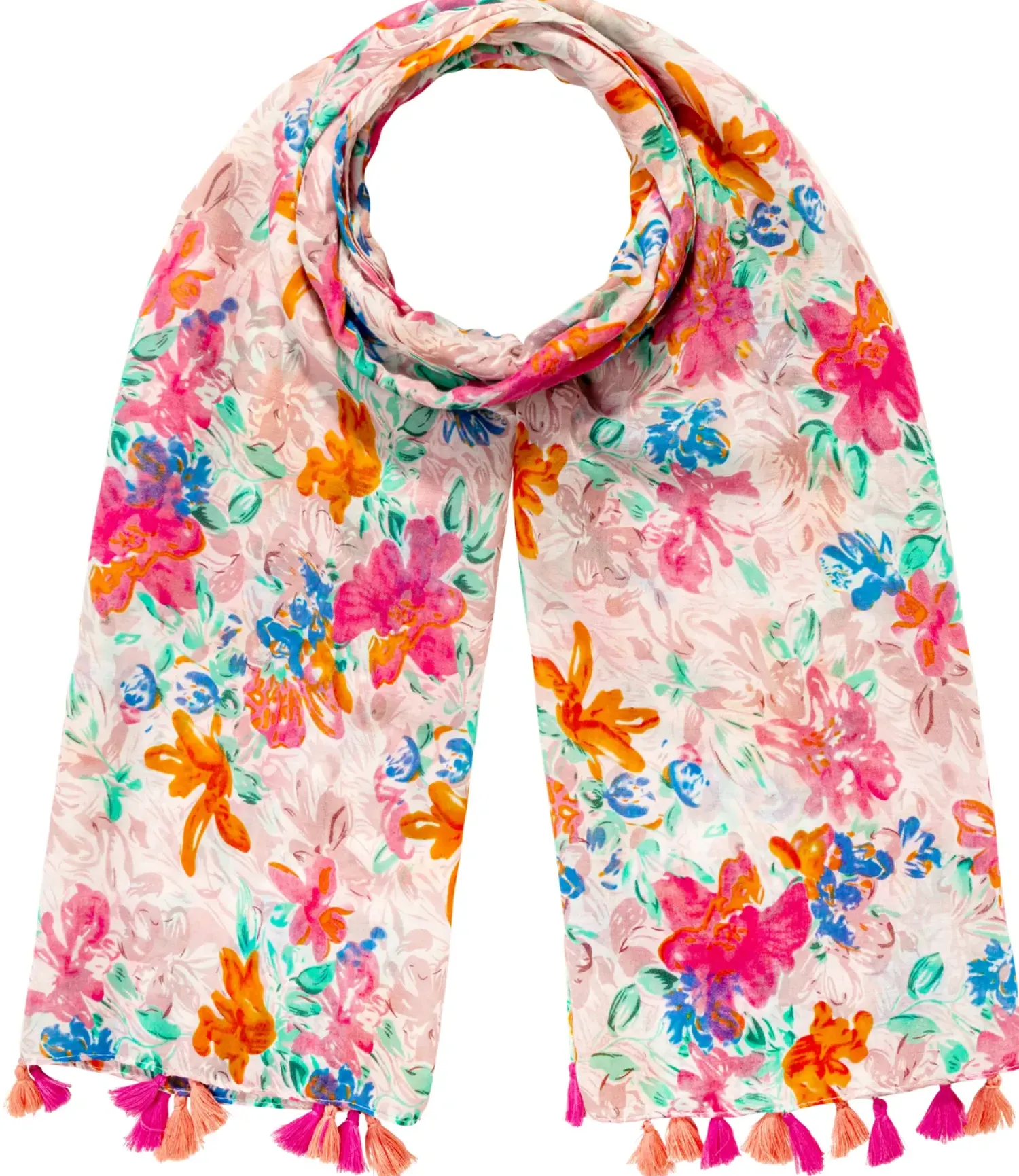Bijou Brigitte Halstücher>Tuch - Dreamy Meadow mehrfarbig, pink