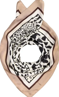 Bijou Brigitte Bandanas|Halstücher>Tuch - Elegant Brown braun, weiß, mehrfarbig