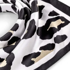 Bijou Brigitte Halstücher|Leo-Schmuck>Tuch - Elegant Wilderness schwarz, weiß