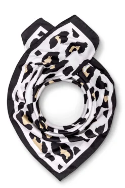 Bijou Brigitte Halstücher|Leo-Schmuck>Tuch - Elegant Wilderness schwarz, weiß