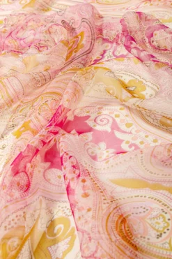 Bijou Brigitte Halstücher>Tuch - Fuchsia Paisley pink