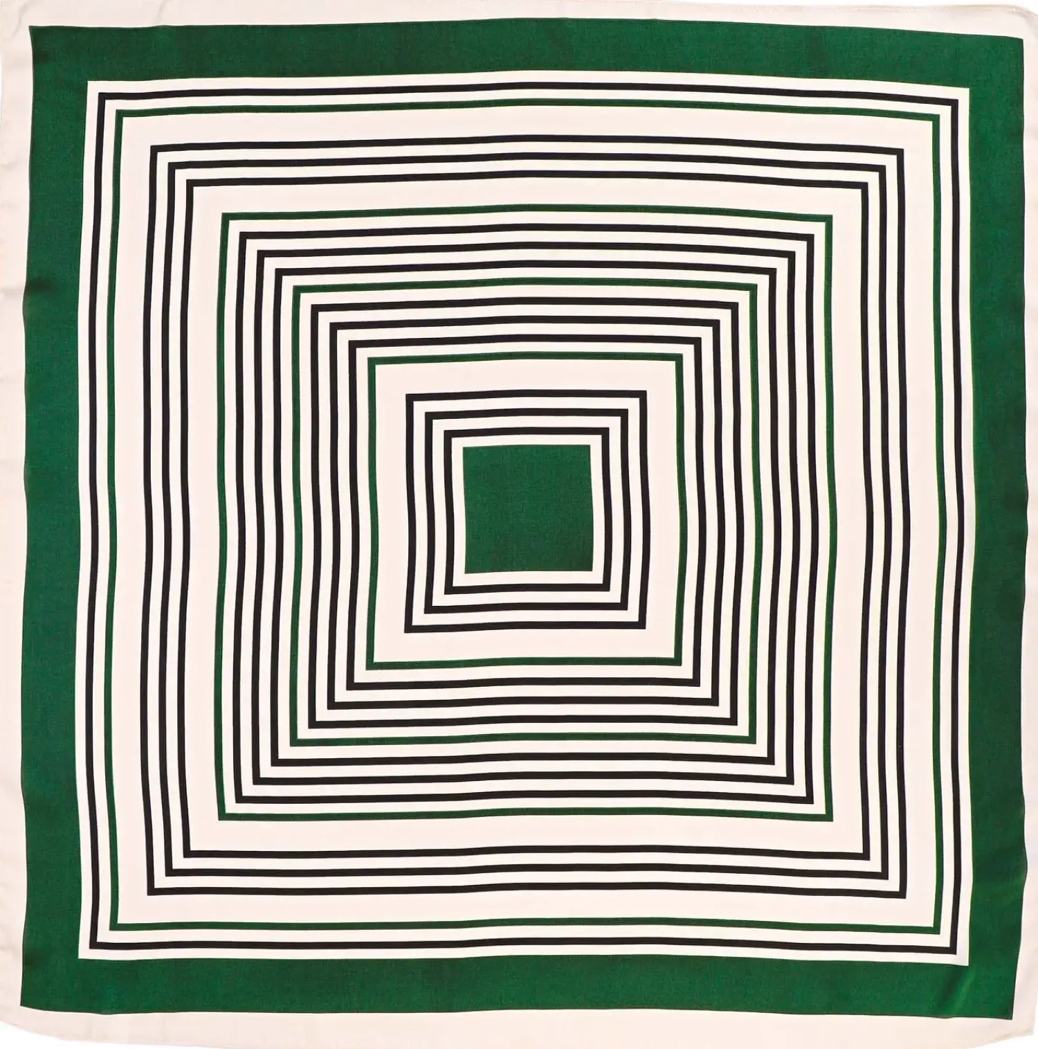 Bijou Brigitte Bandanas|Halstücher>Tuch - Geometric Green weiß, grün