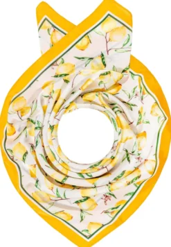 Bijou Brigitte Bandanas|Halstücher>Tuch - Lemon Delight weiß, gelb