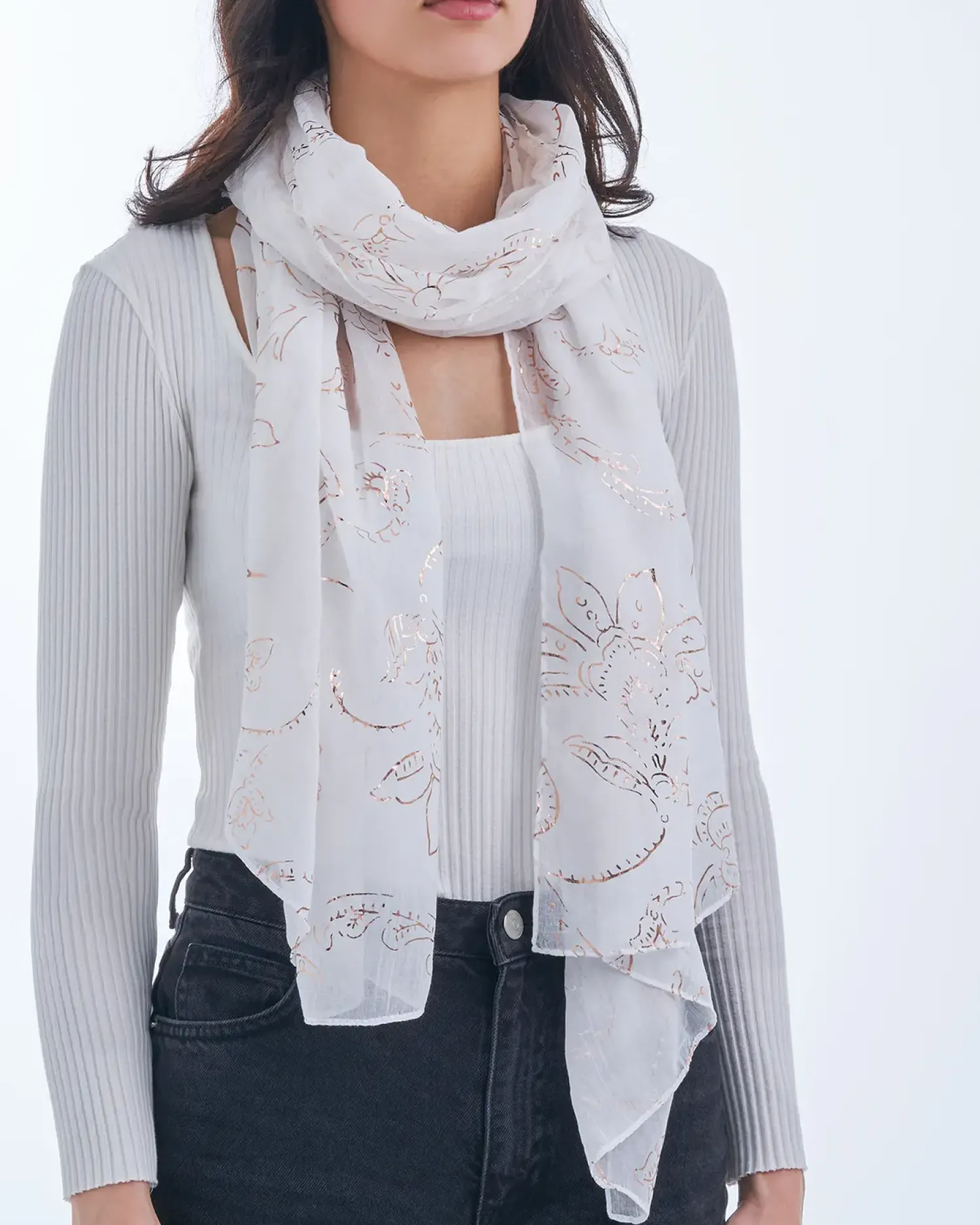 Bijou Brigitte Halstücher>Tuch - Lily White weiß