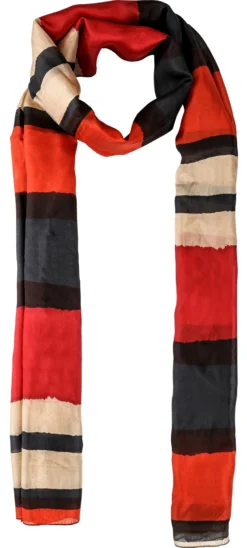 Bijou Brigitte Seidentücher>Tuch - Lovely Stripes rot