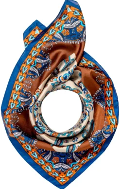 Bijou Brigitte Bandanas|Halstücher>Tuch - Paisley Coast braun, blau