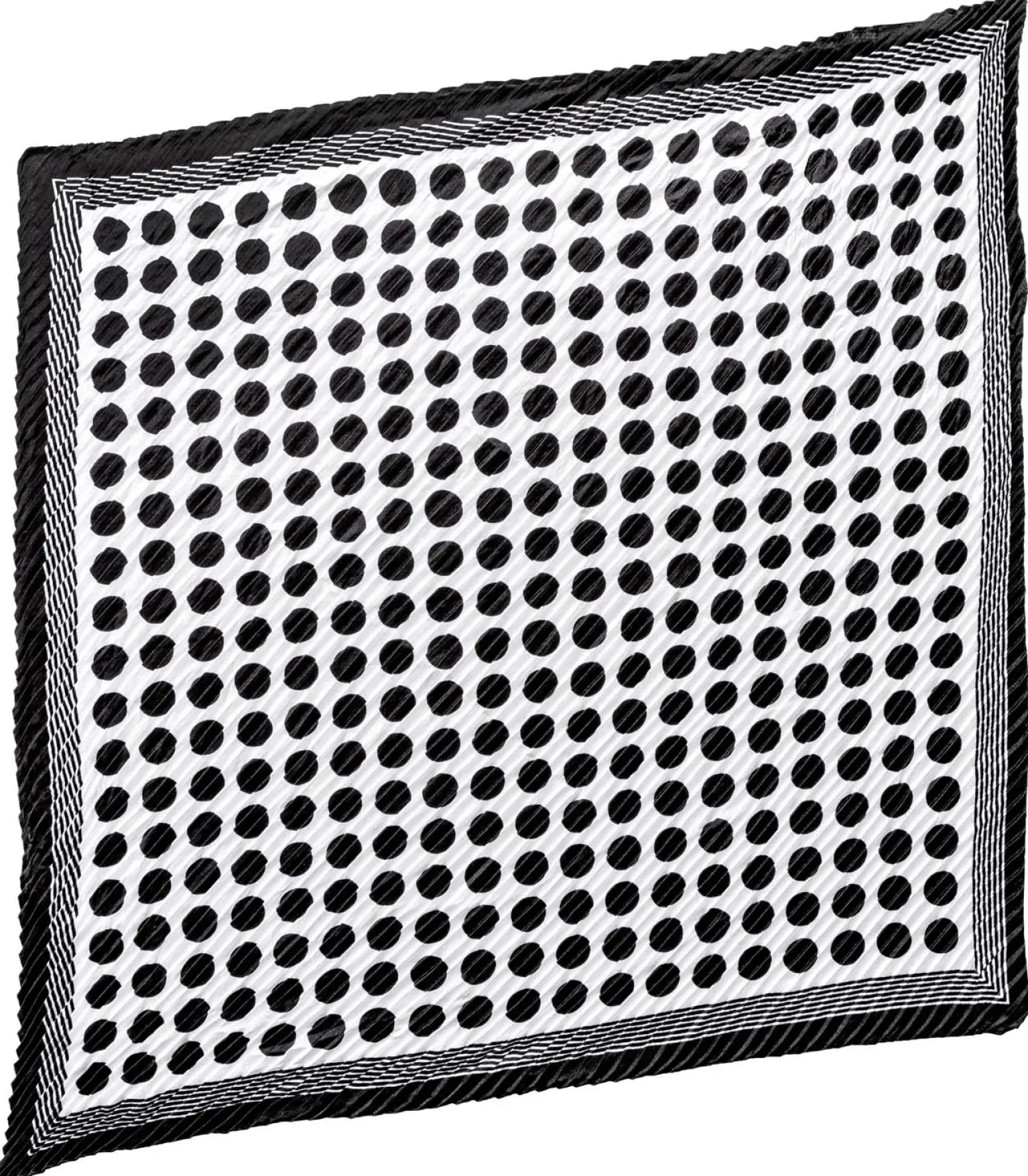 Bijou Brigitte Bandanas|Halstücher>Tuch - Polka Pleats schwarz, weiß