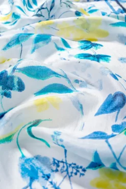 Bijou Brigitte Halstücher|Seidentücher>Tuch - Pretty Silk blau, gelb