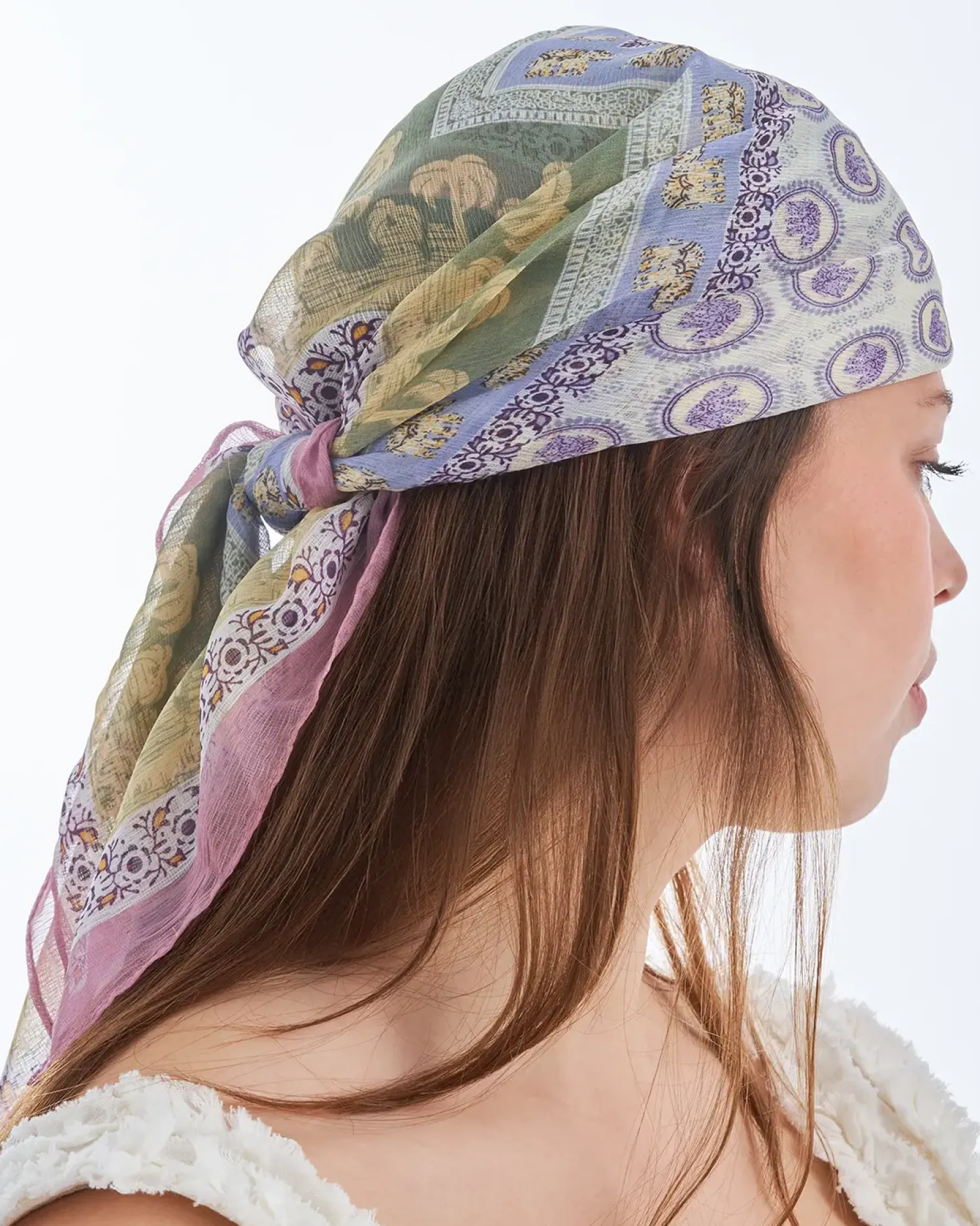 Bijou Brigitte Bandanas|Halstücher>Tuch - Purple Boho lila