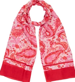 Bijou Brigitte Halstücher>Tuch - Red Paisley weiß, rot