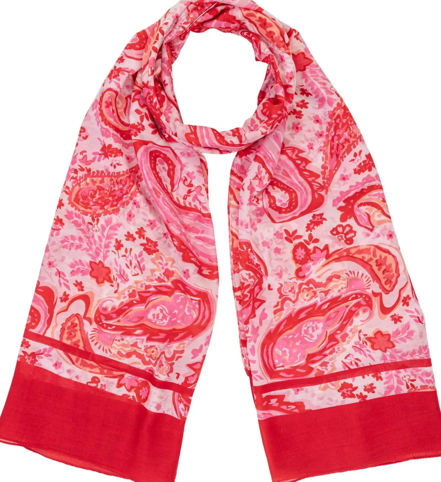 Bijou Brigitte Halstücher>Tuch - Red Paisley weiß, rot