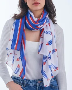 Bijou Brigitte Halstücher|Maritimer Schmuck>Tuch - Sea Breeze blau
