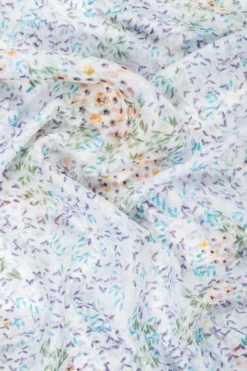 Bijou Brigitte Halstücher|Seidentücher>Tuch - Silk Flowers weiß, mehrfarbig