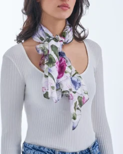 Bijou Brigitte Halstücher|Seidentücher>Tuch - Silky Flowers pink