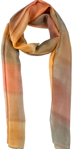 Bijou Brigitte Seidentücher>Tuch - Silky Orange mehrfarbig, orange