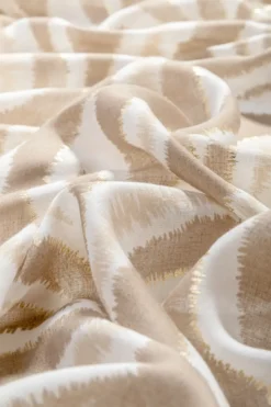 Bijou Brigitte Halstücher>Tuch - Soft Taupe braun, weiß