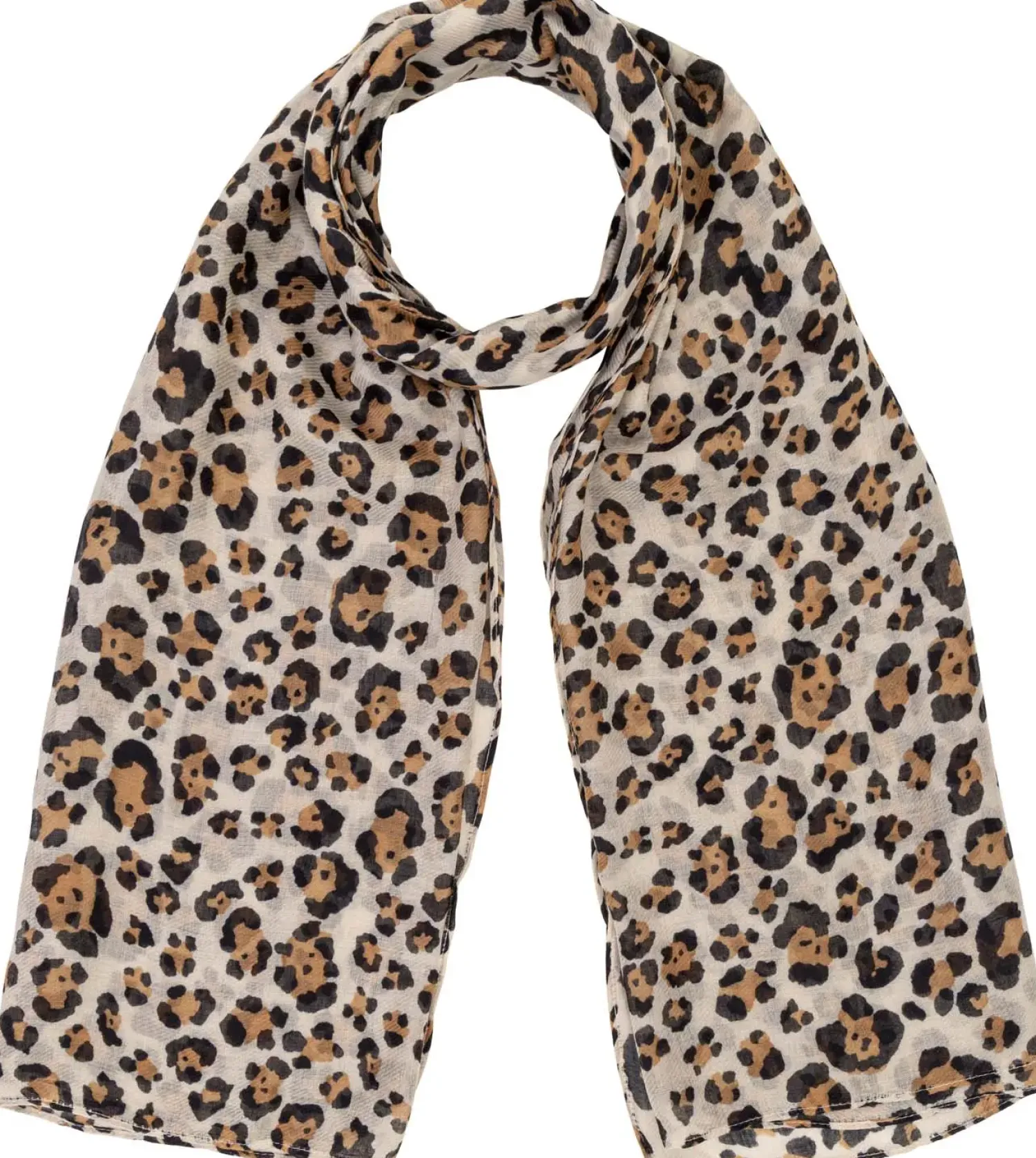 Bijou Brigitte Halstücher|Leo-Schmuck>Tuch - Wild Chic beige, braun