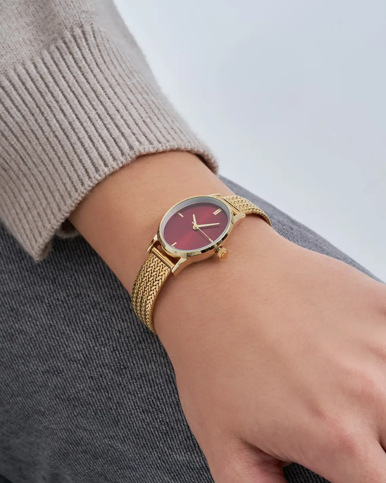 Bijou Brigitte Uhren>Uhr - Bordeaux Elegance gold, burgundy