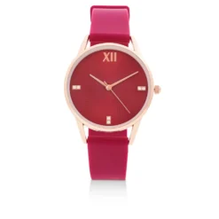 Bijou Brigitte Uhren>Uhr - Simple Burgundy burgundy, rot