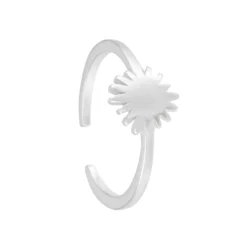 Bijou Brigitte Blumenschmuck>Zehenring - Silver Flower silber