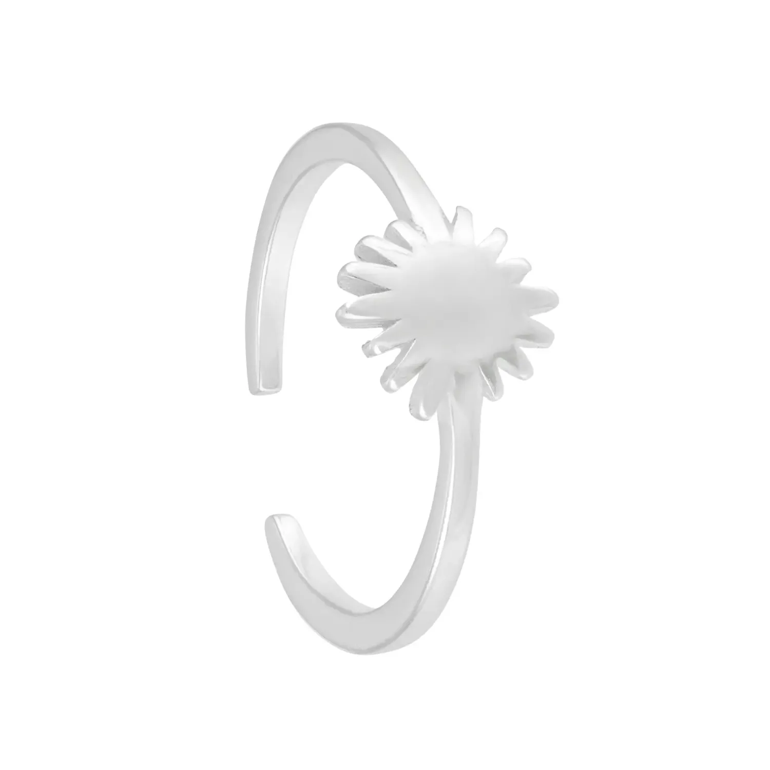 Bijou Brigitte Blumenschmuck>Zehenring - Silver Flower silber
